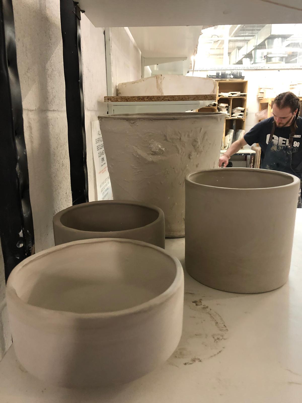 Greene King — second batch loaded into kiln for bisque firing